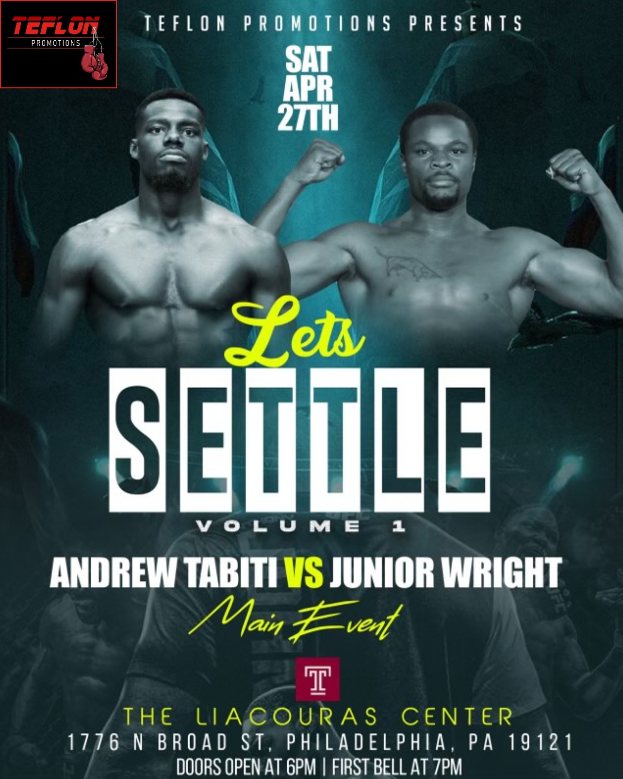 Bout Andrew Tabiti vs Junior Wright